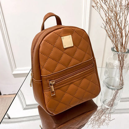 Backpack for Women PU Leather Multifunction Crossbody Bag Ladies Phone Pouch Pack Luxury Brand Shoulder Bag Messenger Bags
