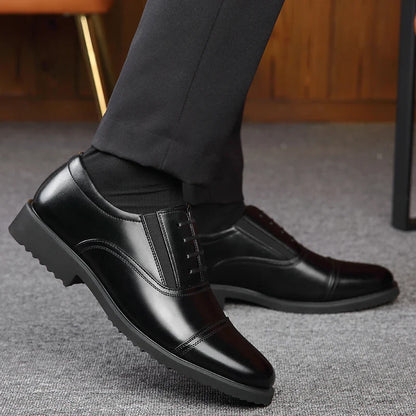Men's casual leather shoes, business casual shoes, formal fashion, banquet flat shoes, size 50 men's shoes
