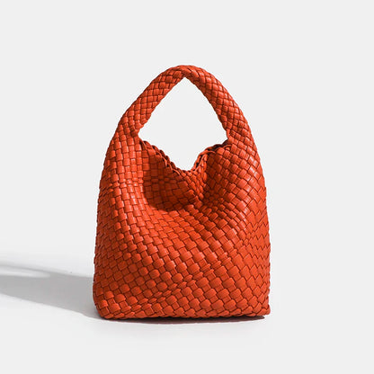 Designer bag Luxury 2024 woman bag Brand New Product PU Small size hand-woven bucket bag High quality Women's handbag