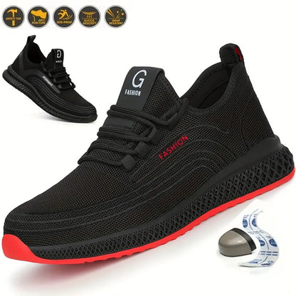 Puncture Proof Breathable Work Safety Boots Anti-stab Safety Shoes Men Steel Toe Shoes Man Construction Work Shoes Protective Sh