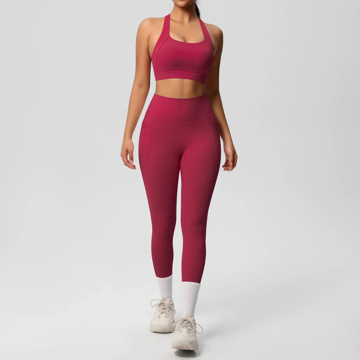 Yoga Suit Sports Set Womens Sportswear Sports women's yoga bra  Tummy Control Slimming Booty Leggings Women's tracksuit