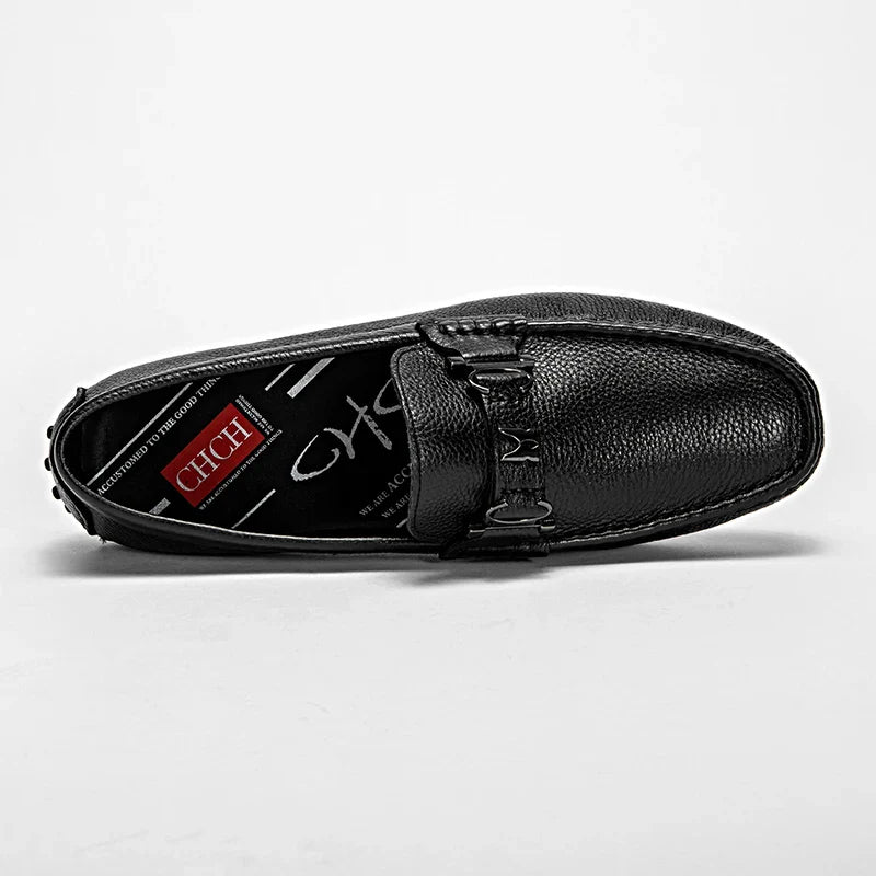 Men Cow Leather Dress Shoes Comfortable Casual Business Loafers