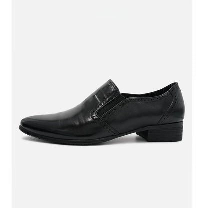 Spring Autumn New Pointed Leather Shoes for Men Solid Color Business Casual Shoes Male Fashion Designer Dress Shoe Man