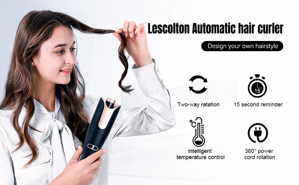 Automatic Curling Iron Innovative Large Curl Professional Hair Curler Automatic Curling Hair Styling Tool for All Ages