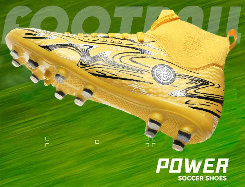 Children Professional Soccer Boots Non-slip Kids Football Shoes Outdoor Sock Boys Sport Futsal Match Training Sport Sport Sneake