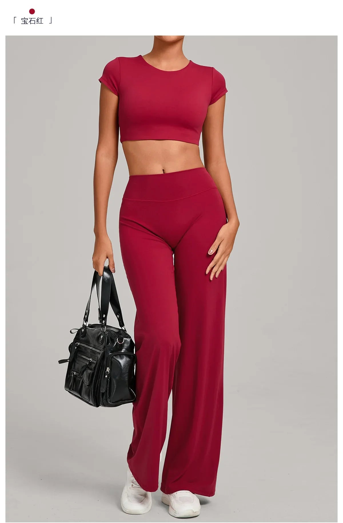 Tight-Fitting Backless Yoga Quick-Drying Straight-Leg Pants Sports Fitness Running Two-Piece Set for Women Gym Workout Yoga Suit