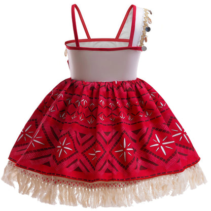 Dress Halloween Birthday Party Adventure Princess Costume Girls Fancy Carnival Clothes Children Vaiana Outfits