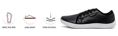 Minimalist Wide Toe Shoes Unisex Barefoot Zero Drop Sneakers Casual Artificial Leather Fashion Shoes