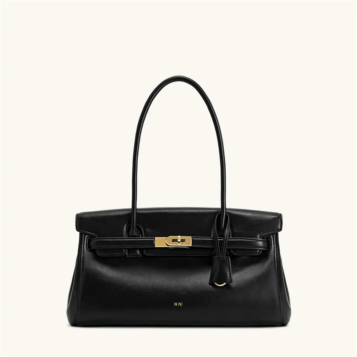 Women's 2026 New Yara Underarm Bag Large Capacity Breadstick Bag Small Design Trendy Lock Buckle Soft Leather Handbag