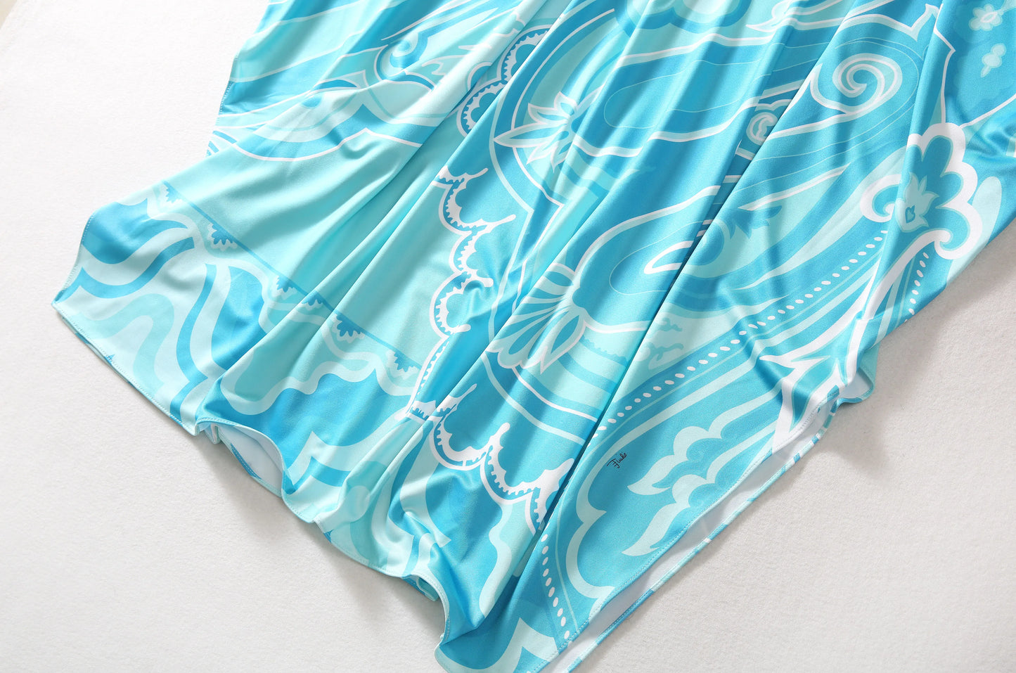 Fashion 2024 Spring Summer New Style Bohemia Casual Dresses O-Neck Batwing Sleeve Striped Printed Irregularity Loose Dress