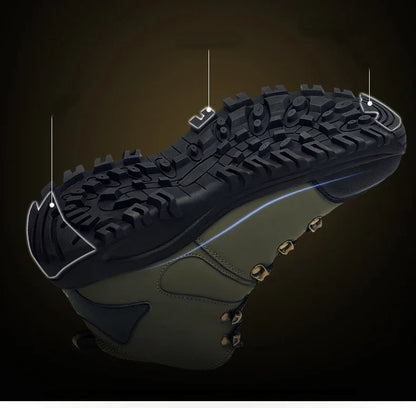 New Outdoor Shoes Men High Top Trekking Botas Leather Men Outside Boots For Men and Women Mountain Comfortable Hiking Boots