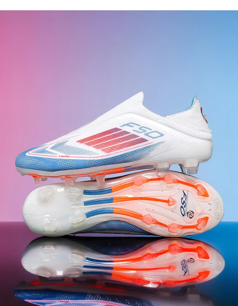 New Men's Soccer Shoes Sport Ultralight Football Boots Turf Comfortable Fg Grass Cleats Futsal Non Slip Outdoor Adult Non-Slip