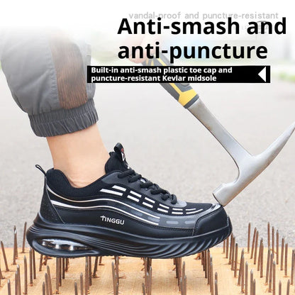 New insulated 10KV anti-smash and anti-puncture labor protection shoes Lightweight and breathable safety protection work shoes