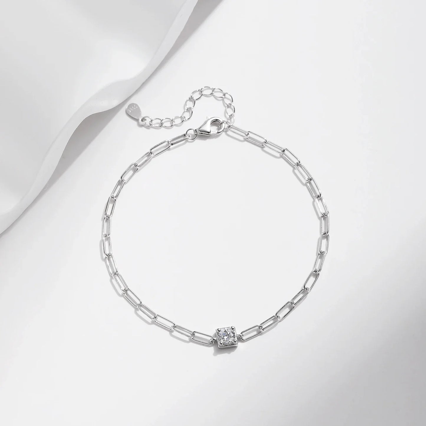 Clear D Color Moissanite Bracelet 0.3 Carat Lab Diamond 925 Sterling Silver Elegant Bracelet For Women Fine Jewelry