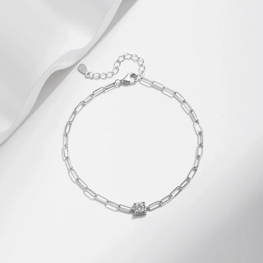 Clear D Color Moissanite Bracelet 0.3 Carat Lab Diamond 925 Sterling Silver Elegant Bracelet For Women Fine Jewelry