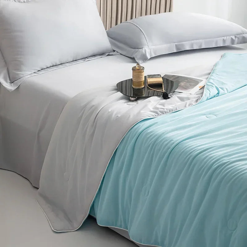 High Quality Cooling Blankets Smooth Air Condition Comforter Lightweight Summer Quilt with Double Side Cold  Cooling Fabric