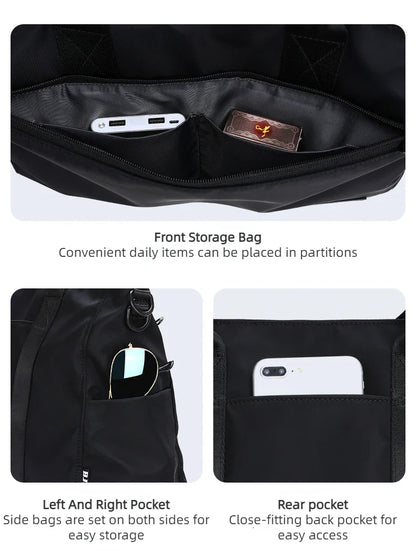 File Bag Carrying Briefcase Men's Business Bag Lawyer Office Computer Bag Horizontal Shoulder Crossbody Bag Men Bag