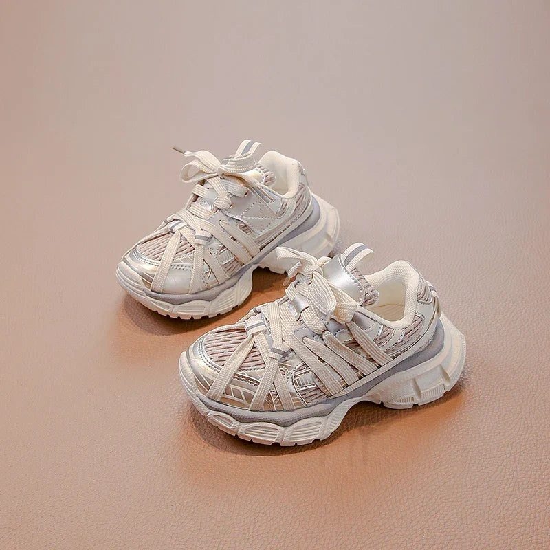 Girl's Sneakers Breathable Versatile Basketball Sneakers for Children Fashion Spring Autumn Kids Causal Boys School Sports Shoes