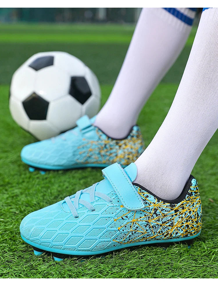 New Men Kids Soccer Shoes Cleats Match Grass Boys Professional Football Boots Ultralight Non-Slip Training Shoes Drop Shipping