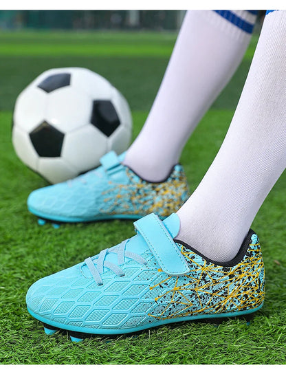 New Men Kids Soccer Shoes Cleats Match Grass Boys Professional Football Boots Ultralight Non-Slip Training Shoes Drop Shipping