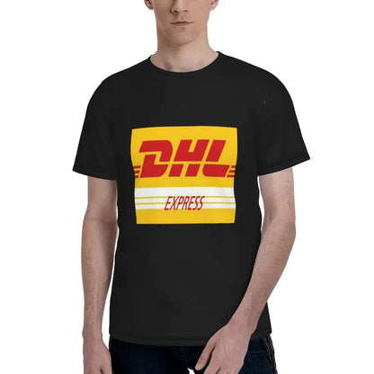 Global Express DHL T-Shirt for Men Cotton T Shirts Men's Tees Short Round Neck Summer Clothes Tops