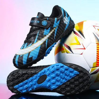 New Child's Football Shoes Society Professional Original Child's Society Cleats Kid Sneakers Indoor Soccer Trainers Youth Sports