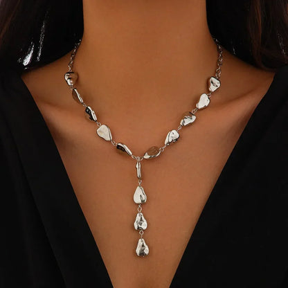 Elegant Irregular Imitation Pearl Beads Necklace for Women Vintage Party Wedding Tassels Choker Fashion Jewelry Accessories Gift