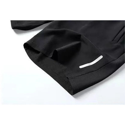 Summer Men'S Ultra-Thin Ice Silk Beach Casual Shorts Jogging Sport Quick Dry Male Zipper Loose Gym Sports Short Pants Sweatpant