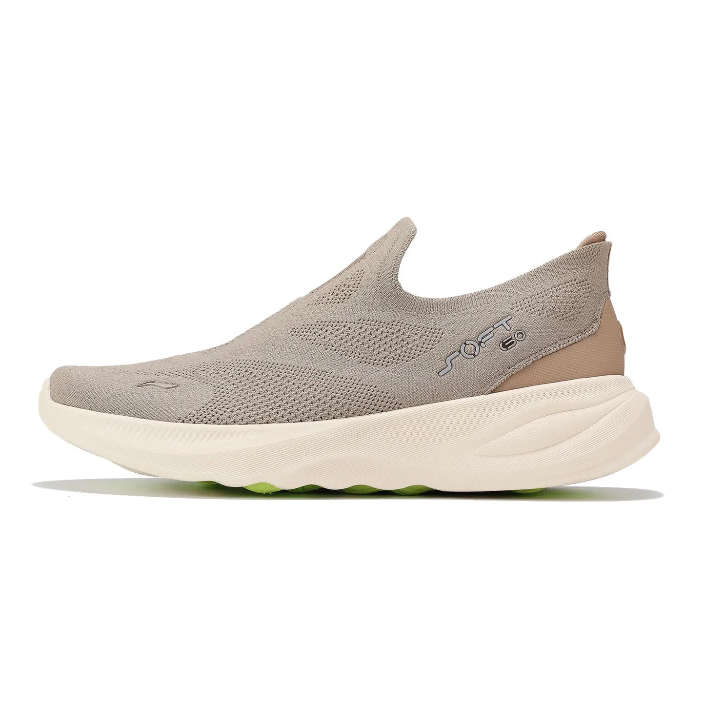 Men's SOFT GO 2 KNIT Slip-on Casual Walking Shoes Cushion Comfy Stable LiNing Mesh Jogging Daily Sports Sneakers AGLV017