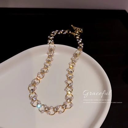 Heart Shape Pendant Necklaces Silver Color 5A Cubic Zirconia Minimalist Style Clavicle Chain Women And Girl Jewelry