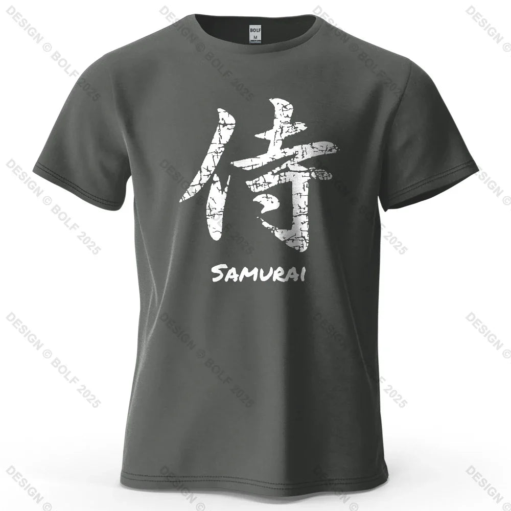 Character Printed Men's T-Shirt 100% Cotton Oversized Classic Asian Aesthetics Graphic Tees for Women Tees Streetwear