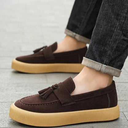 New autumn men's bean shoes British style loafers fashionable men's casual single shoes