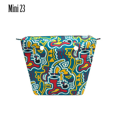 Composite Twill Cloth Waterproof Inner Lining Insert Zipper Pocket for Classic Mini Obag Senior Inner Pocket for O Bag