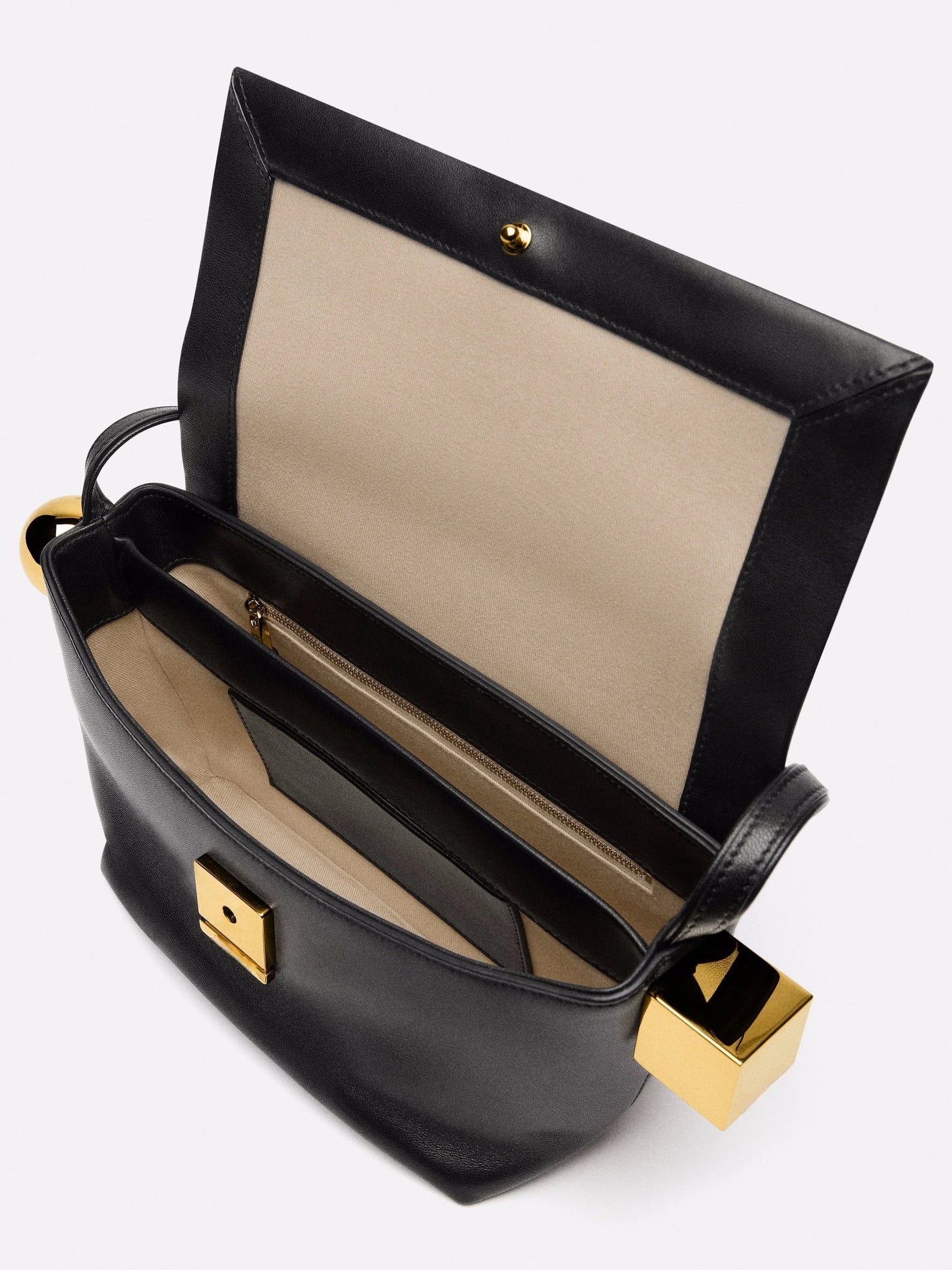 Women's Shoulder Bag with Flap, Solid Color Fashion Top Handle bag with Metal, Women's Luxury Design Handbag for Everyday Style