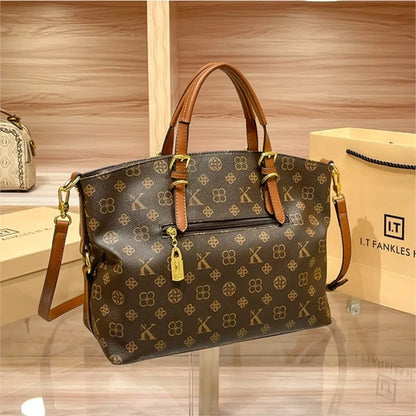 Ladies' light luxury handbag 2025 new high-end designer fashion retro handbag shoulder bag large capacity crossbody bag tote bag