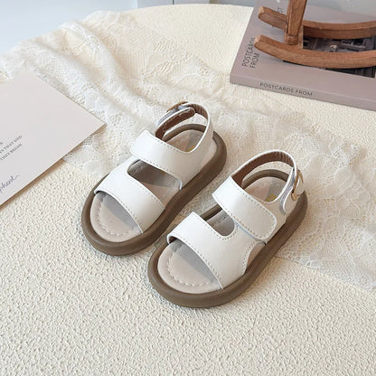 2026 Children Casual Beach Shoes for Girls Boys Summer New Fashion Korean Style Soft Sole Anti-slippery Versatile Roman Sandals