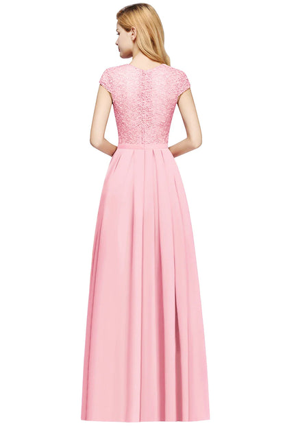 Navy Blue Evening Dresses Elegant A Line Chiffon Lace Women Formal Wedding Guest Prom Party Gowns Robe De Soirée