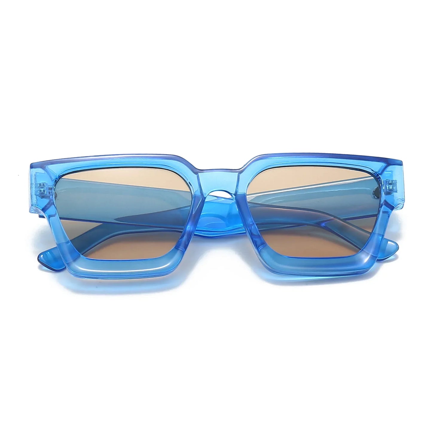 Men Square Frame Sunglasses 2025 Luxury Brand Designer Sun Glasses Retro Trendy Shades UV400 Unisex Women Glasses New