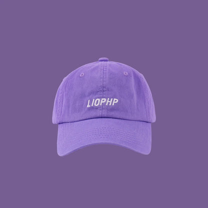 New Fashion Designer Purple Hats Outdoor Sports Baseball Cap Unisex Adjustable Cotton Customized Embroidery Plain Baseball Cap