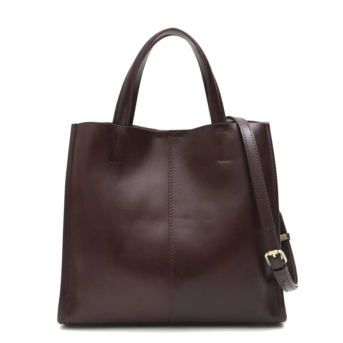 Minimalist Vintage Genuine Leather Tote Women Luxury Classic Top-handle Bag Large Capacity Cross body Shoulder Handbags Business