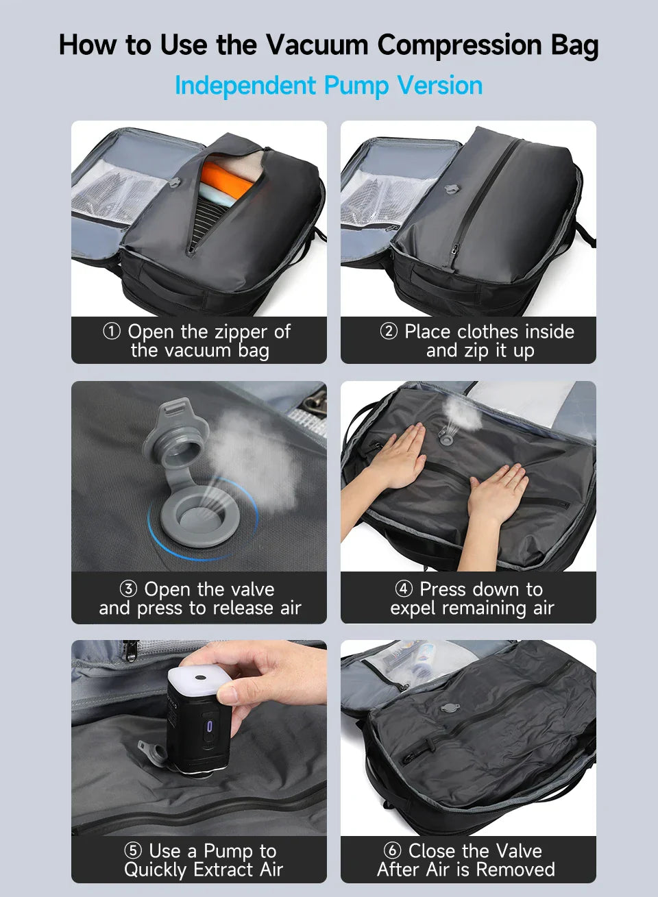 Vacuum Compression Backpacks Men Travel Backpack Expandable USB Bag Large Capacity 17 Laptop Bags For Schoo Cabin Bags