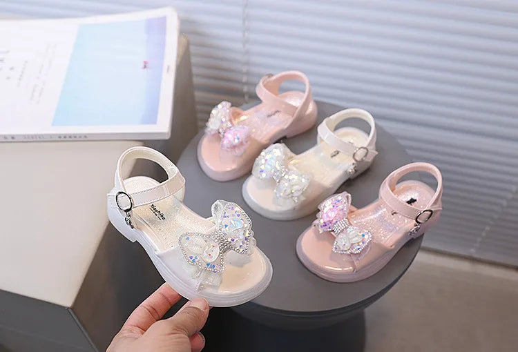 Kids From 2-9 Years Princess Shoes Summer Girls Sandals Casual School Kids Shoe Outdoor Beach Sandal Children's Student sneaker