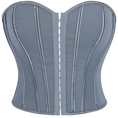 Fashion Strapless Off Shoulder Corset Tank Crop Tops Summer Backless  Camisole Underwear Female Bustier Top
