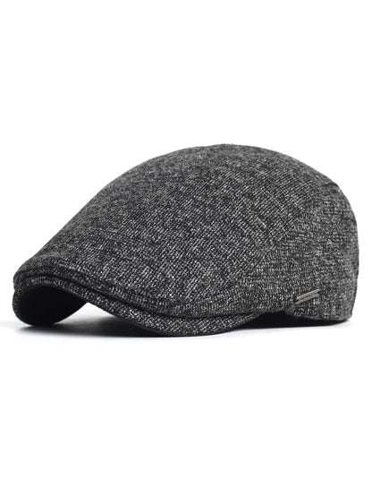 Autumn Winter Thick Warm Newsboy Caps Men Women Soft Beret Hat Casual Fashion Detective Hats Retro Driver Flat Caps
