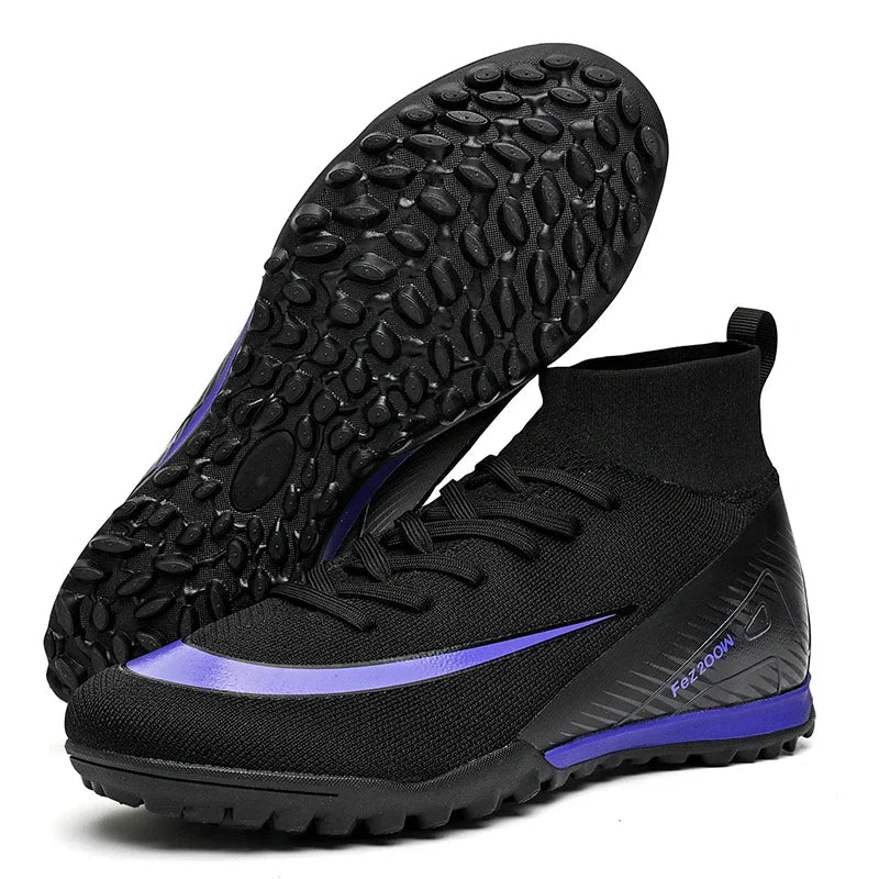 New Men Football Boots Match Outdoor Long Spikes Soccer Shoes Cleats Comfortable Training Sport Adult Breathable Boys Non Slip