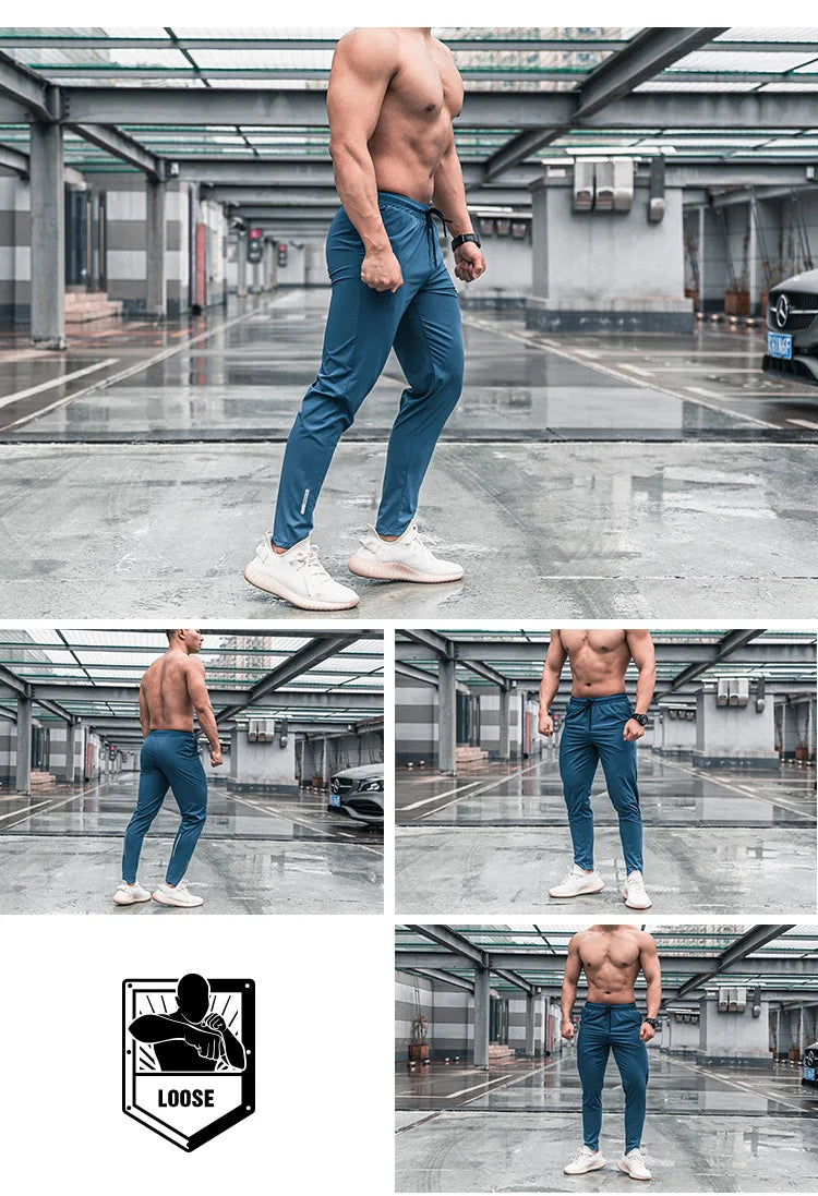 High Quality Men Running Fitness Sweatpants Male Casual Outdoor Training Sport Long Pants Jogging Workout Trousers Bodybuilding