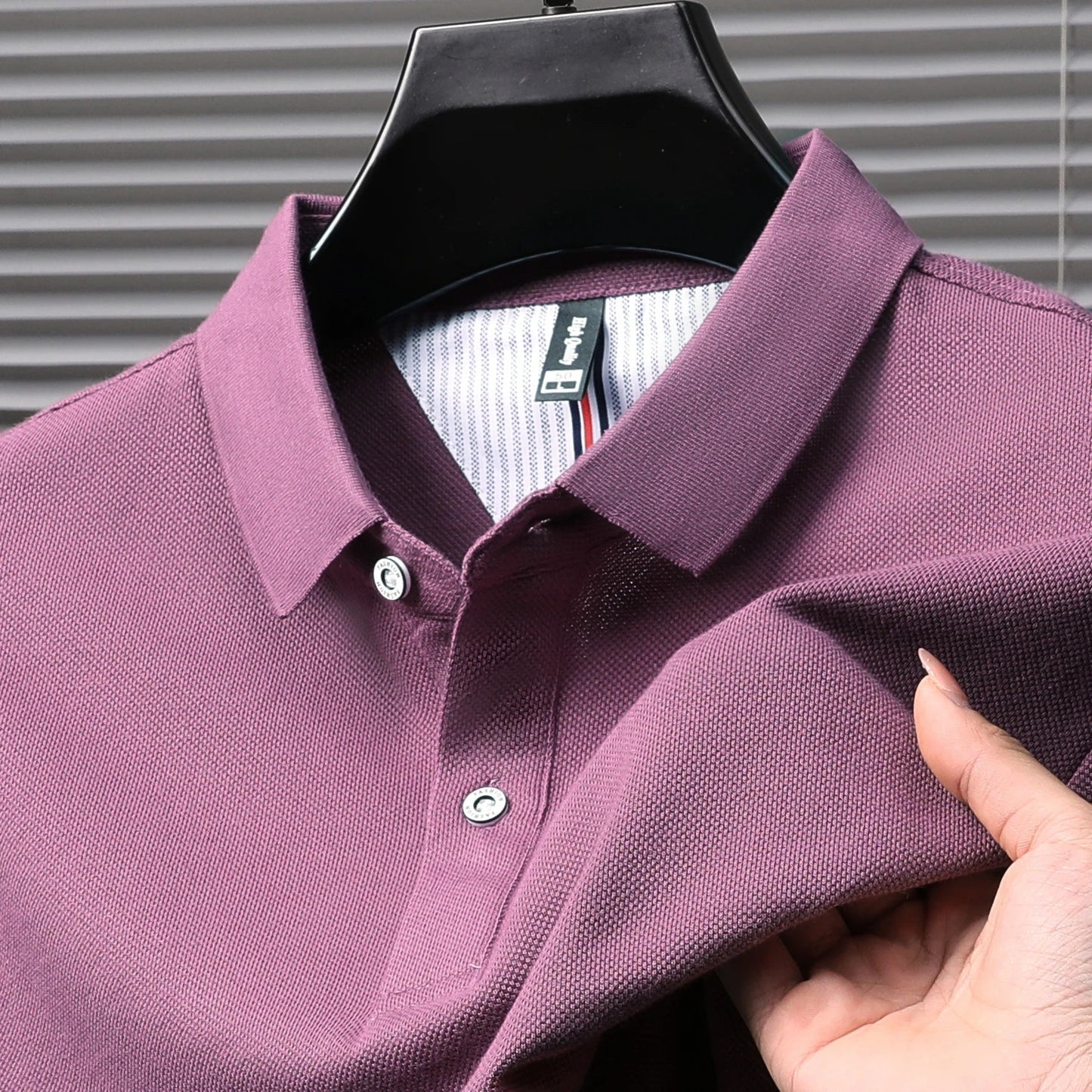 100% pure cotton high-end short sleeve polo shirt men's summer fashion new breathable Korean business casual golf brand T-shirt
