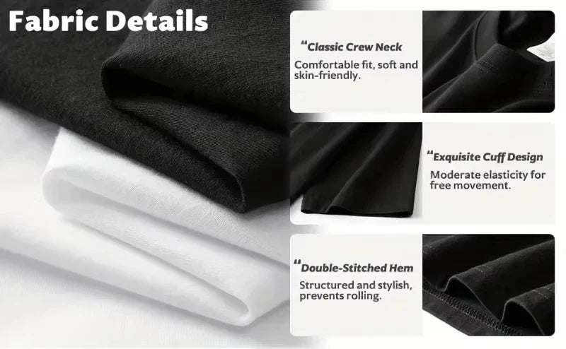 2026 Summer Fashion T-shirts New  Men's Cotton Graphic Shirts Street Casual Oversized High-quality Short-sleeved Y2k