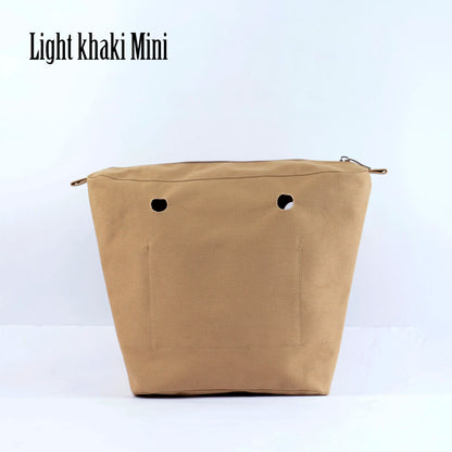 New Waterproof Inner Bag Organizer Insert Zipper Pocket for Classic Mini Obag Canvas Material for O Bag