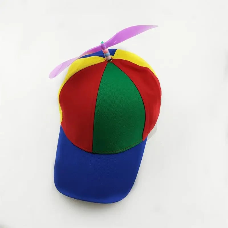 Hat Helicopter Propeller Adventure Dad Hat Rainbow Bamboo Dragonfly Baseball Cap For Adult Kids Boys Girls